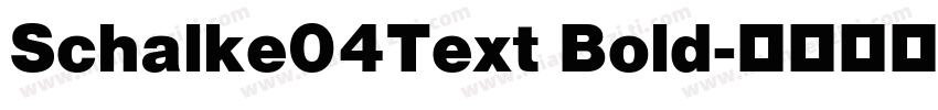Schalke04Text Bold字体转换